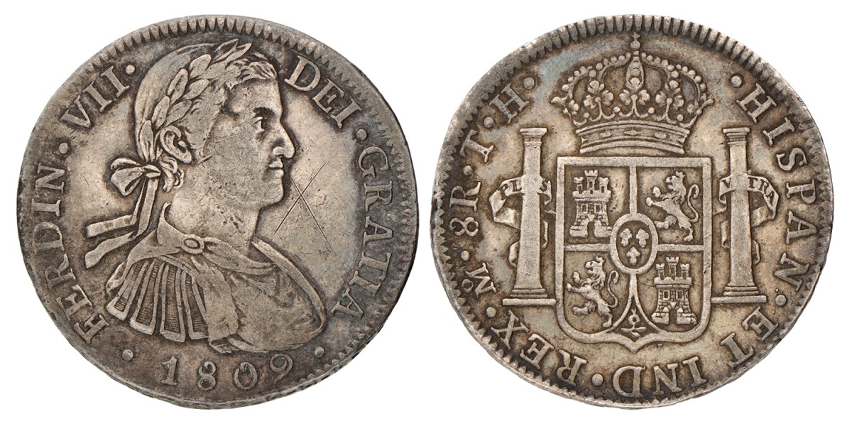 Mexico. Spanish colony. Ferdinand VII. 8 Reales. 1809.