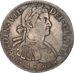 Mexico. Spanish colony. Ferdinand VII. 8 Reales. 1809.