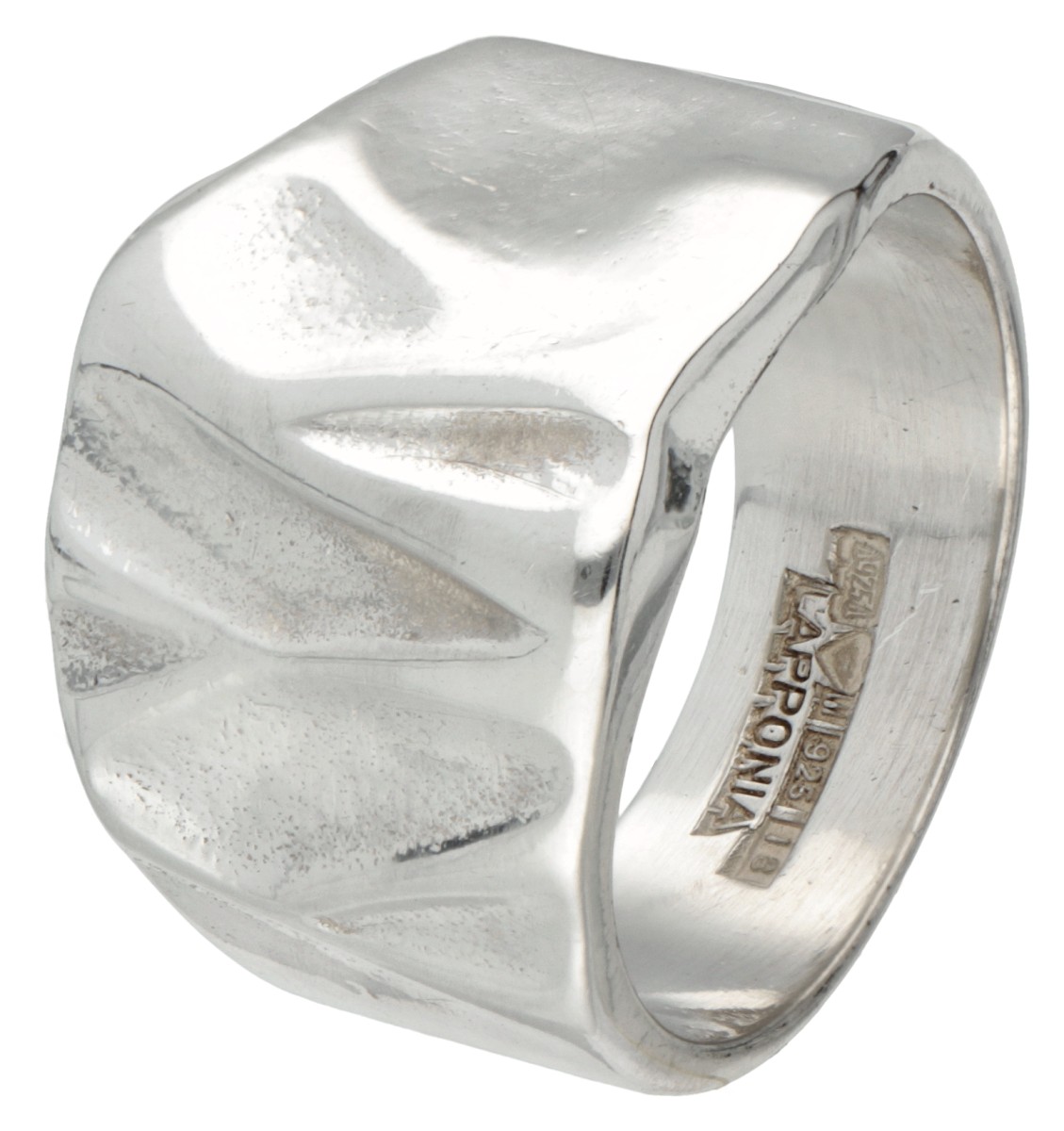 Sterling zilveren Lapponia design ring.