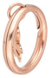  Pomellato DoDo BWG 9K roségouden 'Brisé' ring met hangertje.