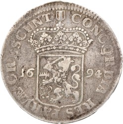 Zilveren dukaat. Holland. 1694. Fraai / Zeer Fraai.