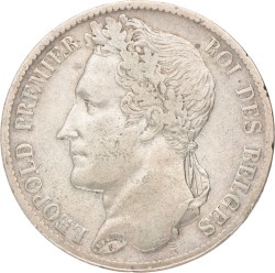 Belgium. Leopold I. 5 Francs. 1833.