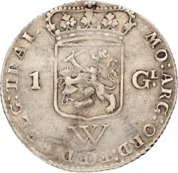 1 gulden. W.I.C. Utrecht. 1794. Zeer Fraai -.