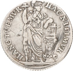 Halve generalteitsgulden van X stuiver. V.O.C. (West-Friesland). 1787. Fraai +.