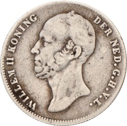 ½ Gulden. Willem II. 1847. Fraai / Zeer Fraai.