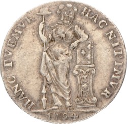 Kwart gulden. W.I.C. Utrecht. 1794. Zeer Fraai.