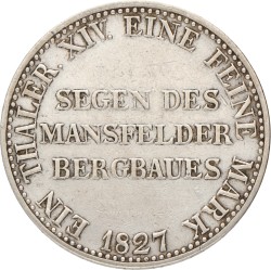 German states. Prussia. Friedrich Wilhelm III. Ausbeute Thaler. 1827.