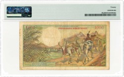 Madagascar. 1000 francs. Banknote. Type 1966. - Very fine.