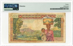 Madagascar. 5000 francs. Banknote. Type 1966. - Very fine.