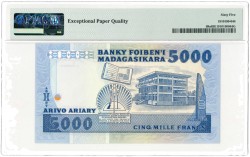 Madagascar. 5000 francs. Banknote. Type 1983-1987. - UNC.