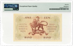 South Africa. 1 rand. Banknote. Type 1962-1965. Type J. van Riebeeck. - UNC.