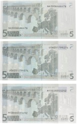 Nederland. 5 euro. Bankbiljet. Type 2002. - UNC.