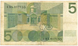 Nederland. 5 gulden . Bankbiljet. Type 1966. Type Vondel I. - Fraai.