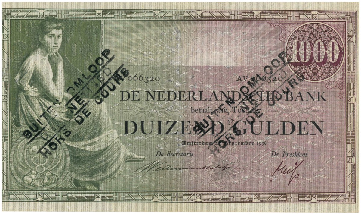 Nederland. 1000 gulden. Bankbiljet. Type 1926. Type Grietje Seel. - Zeer Fraai +.