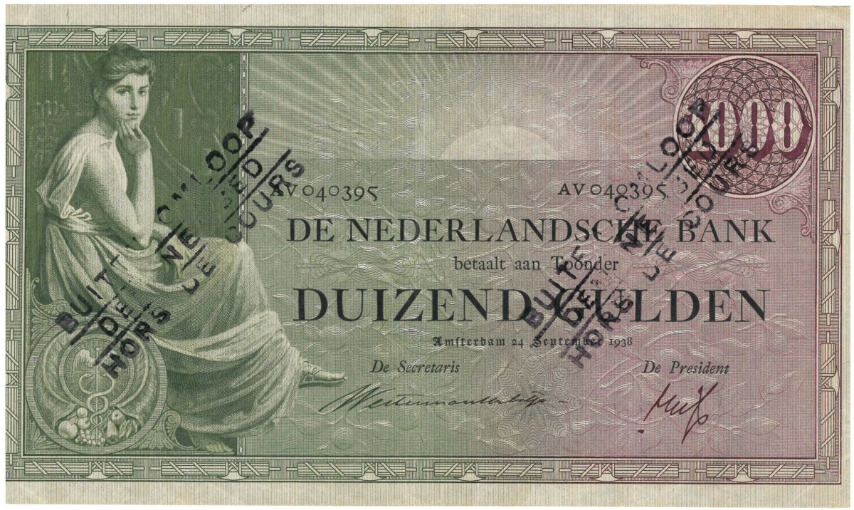 Nederland. 1000 gulden. Bankbiljet. Type 1926. Type Grietje Seel. - Zeer Fraai +.