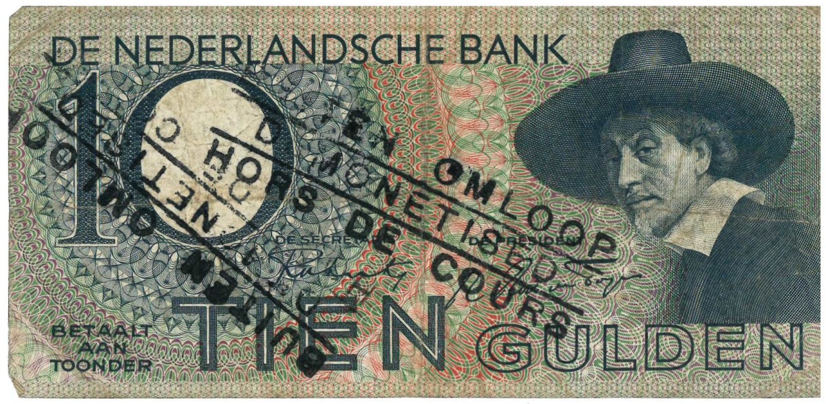 Nederland. 10 gulden . Bankbiljet. Type 1943 I. Type Staalmeester. - Fraai / Zeer Fraai.