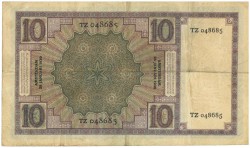 Nederland. 10 gulden . Bankbiljet. Type 1924. Type Zeeuw meisje. - Fraai / Zeer Fraai.