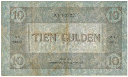Nederland. 10 gulden . Bankbiljet. Type 1921. Type Arbeid en Welvaart II. - Fraai.