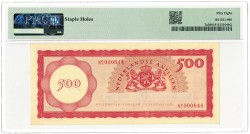 Netherlands-Antilles. 500 gulden. Banknote. Type 1962. - PMG 58.