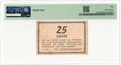 Nederland. 25 cent. Bankbiljet. Type 1943. Type 'S Hertogenbosch. - Nagenoeg UNC.