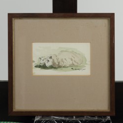 Theodorus (Dorus) van Oorschot (Schijndel, 1910 - 1989), Een convoluut van vijf schetsboekbladen met voorstellingen van dieren.