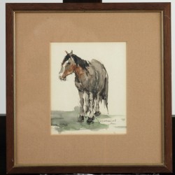 Theodorus (Dorus) van Oorschot (Schijndel, 1910 - 1989), Een convoluut van vijf schetsboekbladen met voorstellingen van dieren.