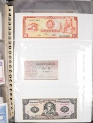 Album. World. 68 banknotes.  - Good - UNC.