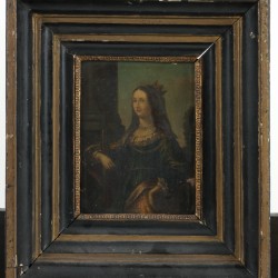 Noord Europese School, 17e eeuw. Portret van een vorstin, mogelijk St. Susanna van Rome.