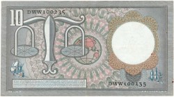 Nederland. 10 gulden. Bankbiljet. Type 1953. Type Hugo de Groot. - Zeer Fraai -.