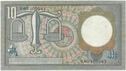 Nederland. 10 gulden. Bankbiljet. Type 1953. Type Hugo de Groot. - Zeer Fraai -.