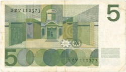 Nederland. 5 gulden. Bankbiljet. Type 1966. Type Vondel I. - Fraai -.