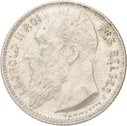 Belgium. Leopold II. 1 Franc - FR. 1904.