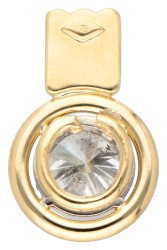 18 kt. Geelgouden hanger bezet met ca. 1.65 ct. diamant.