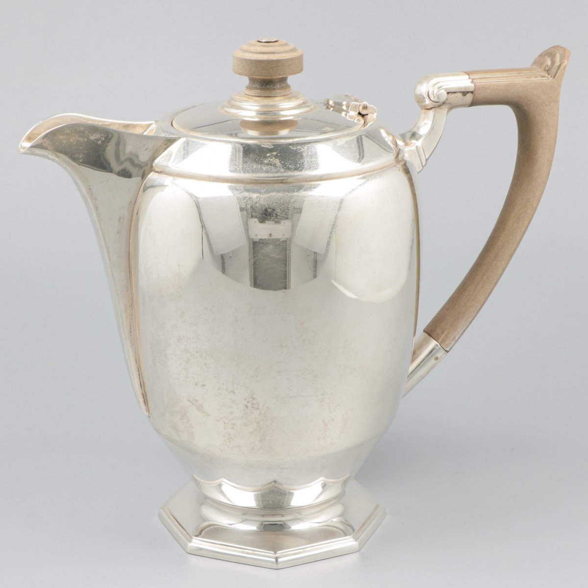 Koffiepot zilver.