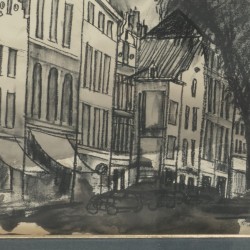 Charles Eyck (Meerssen 1897 - 1983 Nuth), Gezicht in Maastricht.