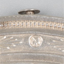 Beugelbeurs (Nieuwe Pekela, Abraham Jurjens Westers, ca. 1825) zilver.