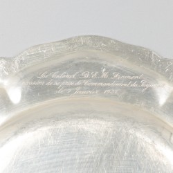 Dinerbord (le Colonel B.E.M. Fromont) zilver.