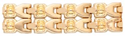 Vintage 18K geelgouden Italiaanse schakelarmband.