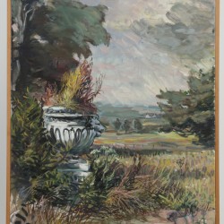 Hans Coumans (geb. Schin op Geul, 1943), Een tweeluik van tuinlandschappen.