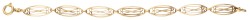 Franse 18K geelgouden filigrain armband.