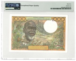 West African States. 1000 francs. Banknote. Type 1978-1979. - UNC.