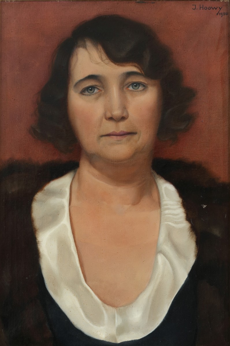 Jan Hendrik Hoowy (Hengelo 1907-1987 Enico (VS)), Portret van een vrouw.