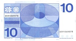 Nederland. 10 gulden. Bankbiljet. Type 1968. Type Frans Hals. - UNC.