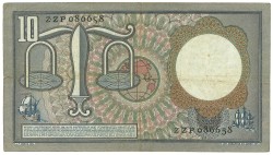 Nederland. 10 gulden. Bankbiljet. Type 1953. Type Hugo de Groot. - Fraai +.