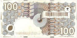 Nederland. 100 gulden. Bankbiljet. Type 1992. Type Steenuil. - Zeer Fraai.