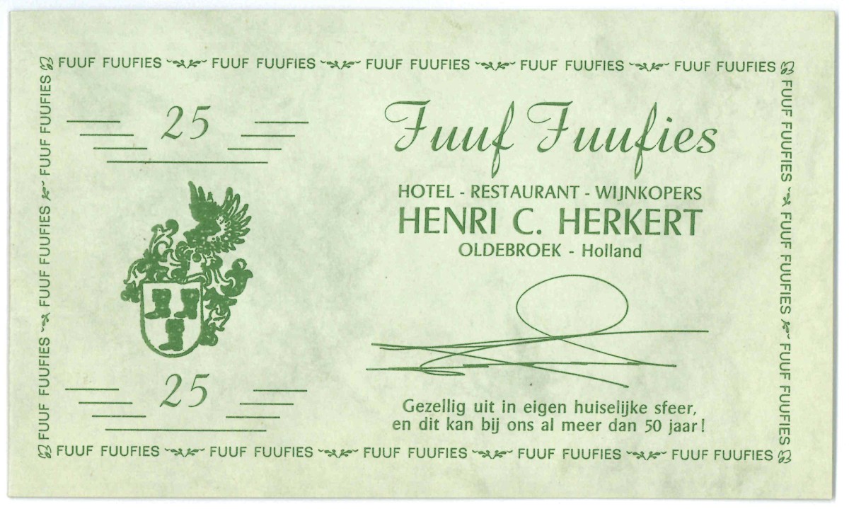 Nederland. Fuuf Fuufies. Type 1973. Type Vondel II. - UNC.