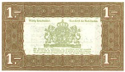 Nederland. 1 gulden. Zilverbon. Type 1938. - Nagenoeg UNC.