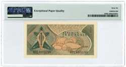 Indonesia. 1 rupiah. Banknote. Type 1961. - UNC.