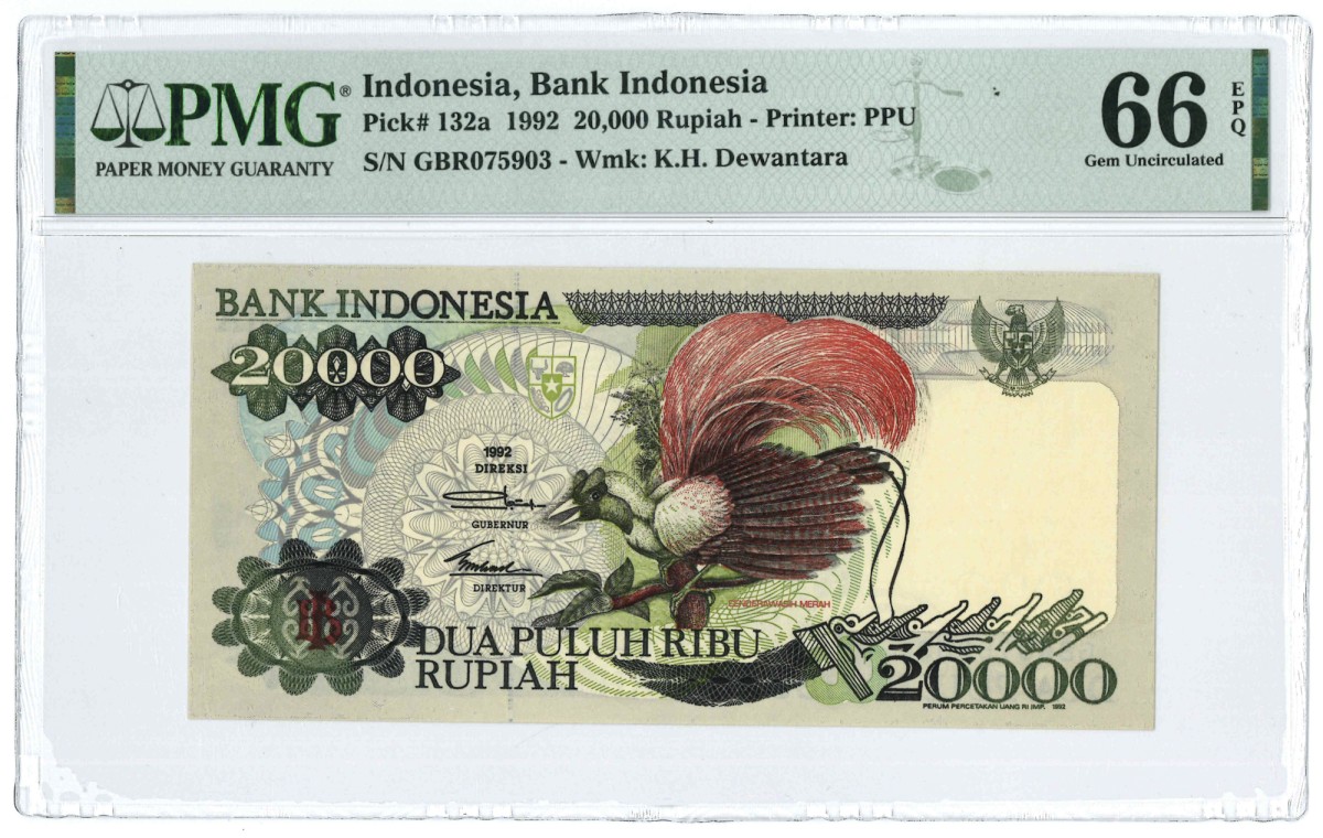 Indonesia. 20000 rupiah. Banknote. Type 1992. - UNC.