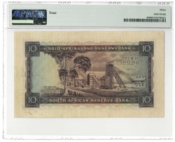South-Africa. 10 pounds. Banknote. Type 1952-1958. Type J. van Riebeeck. - Very fine +.